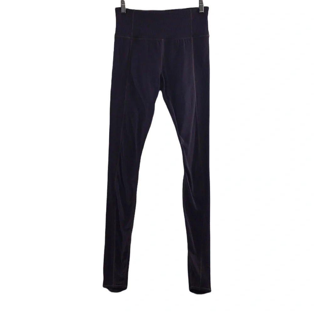 Athleta Purple Barre Rib Tights Power Vita Womens Small High‎ Rise